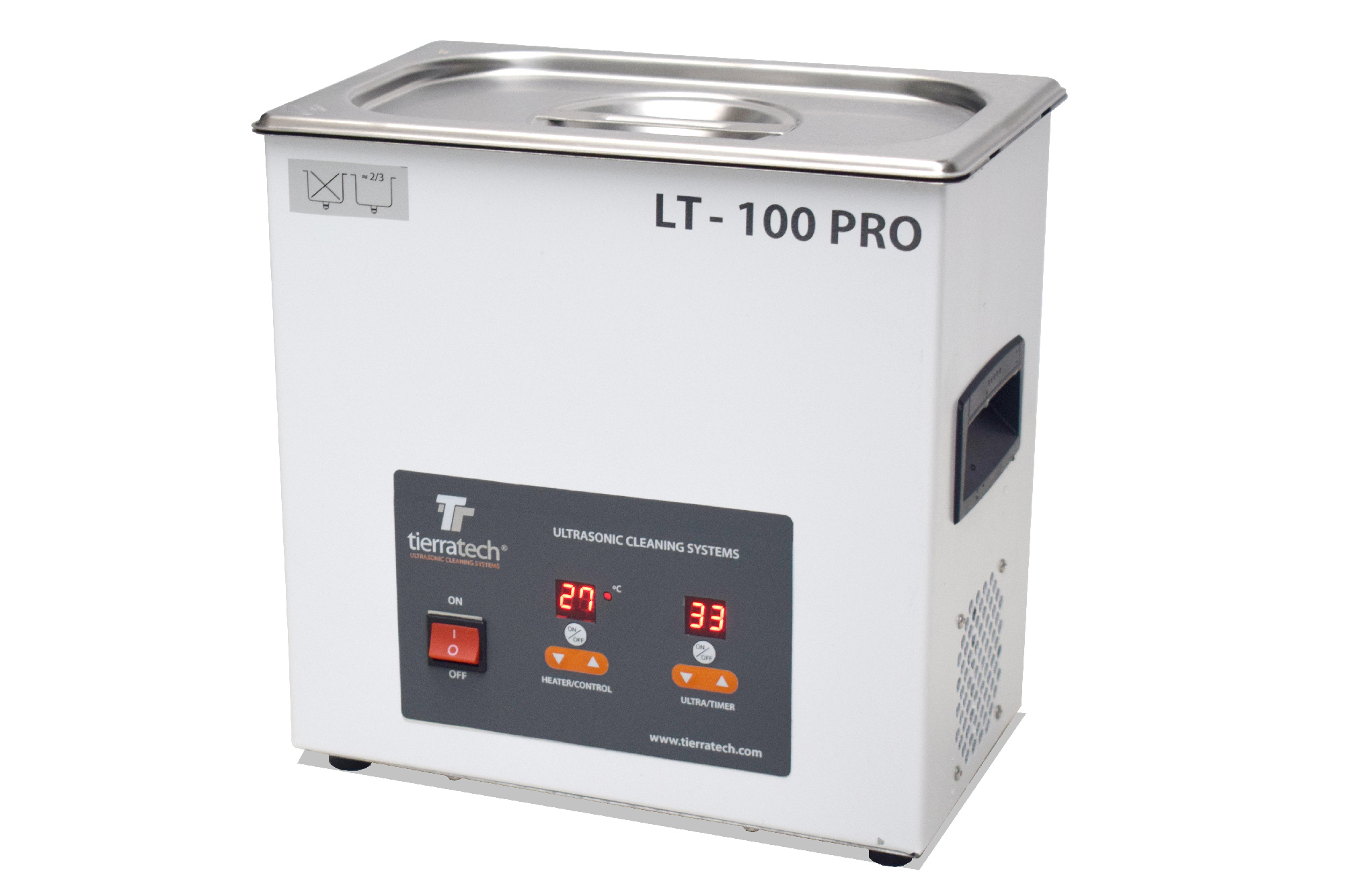 Baño ultrasonido LT100 PRO - 2,6 Litros